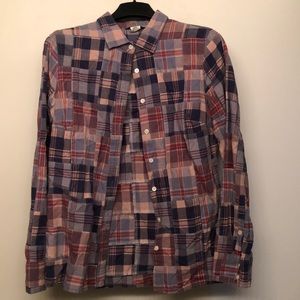 J Crew Plaid Button Down Shirt